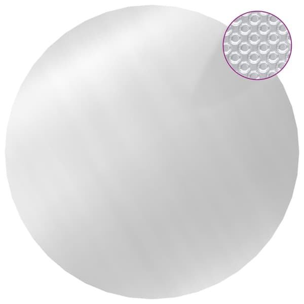 vidaXL Poolskydd silver 455 cm PE -  Poolskydd