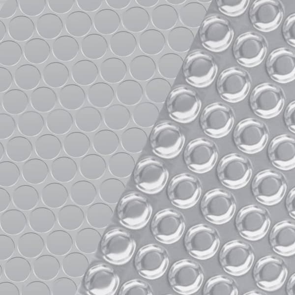 vidaXL Poolskydd silver 455 cm PE -  Poolskydd