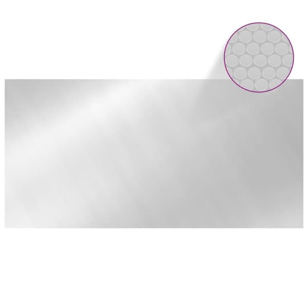 vidaXL poolovertræk 549x274 cm PE sølvfarvet -  Poolovertræk