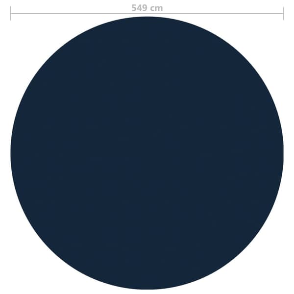 vidaXL Kelluva uima-altaan PE-aurinkoenergiakalvo 549 cm sinimusta - Uima-altaan suojapeitteet