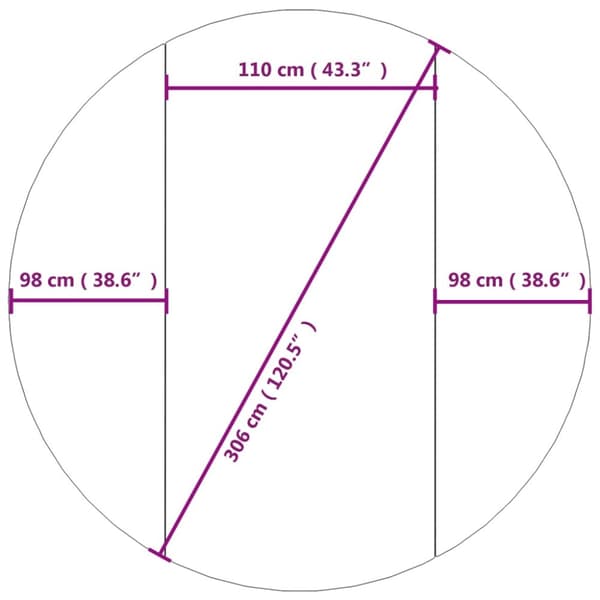 vidaXL Uima-altaan aluskangas harmaa Ø306 cm polyesteri geotekstiili - Uima-altaan suojapeitteet