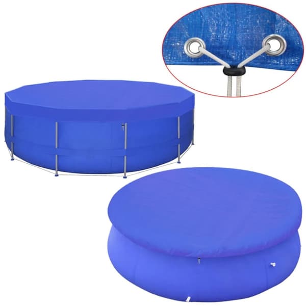 vidaXL Uima-altaan suojus PE Pyöreä 460 cm 90 g/m² -  Uima-altaan suojapeitteet