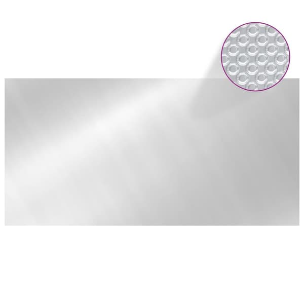 vidaXL Uima-altaan suoja hopea 975x488 cm PE -  Uima-altaan suojapeitteet
