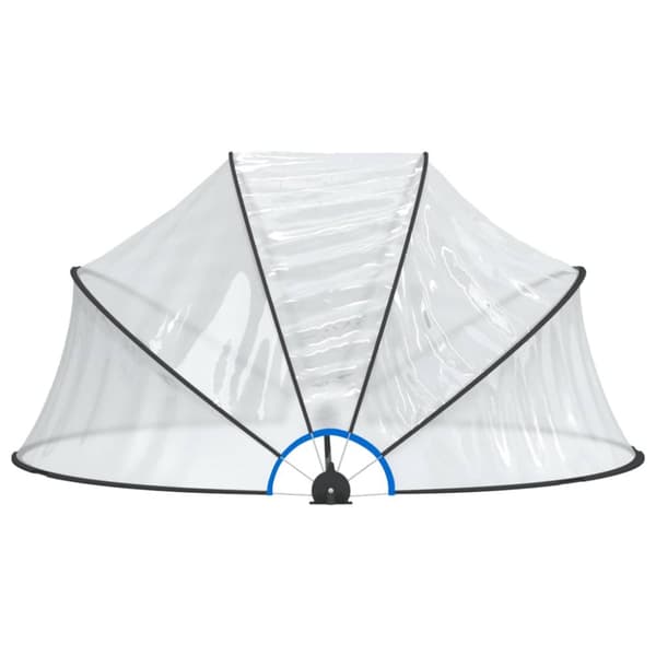 vidaXL Pooltak runt 315x158 cm PVC -  Poolskydd