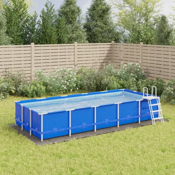 vidaXL Uima-altaan aluskangas harmaa 550x280 cmpolyesteri geotekstiili -  Uima-altaan suojapeitteet