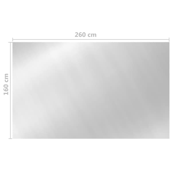 vidaXL poolovertræk 260x160 cm sølvfarvet -  Poolovertræk