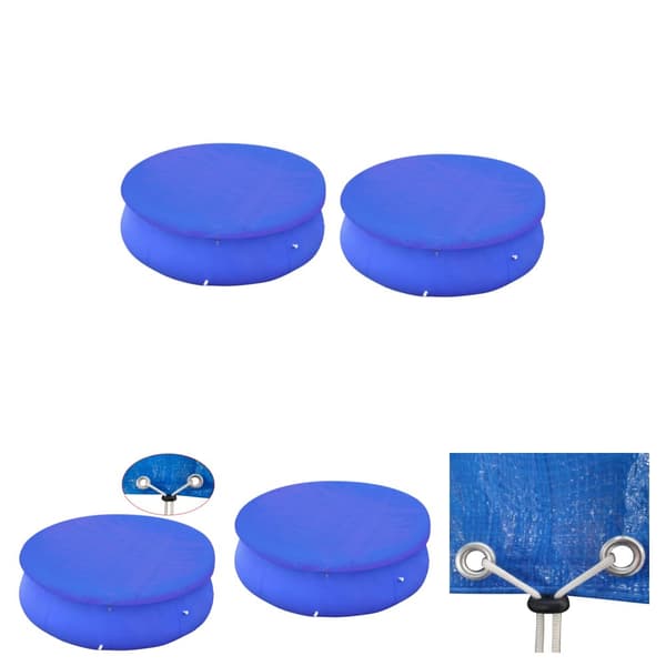 The Living Store Poolskydd 2 st för 450-457 cm rund ovanmarkspool -  Poolskydd