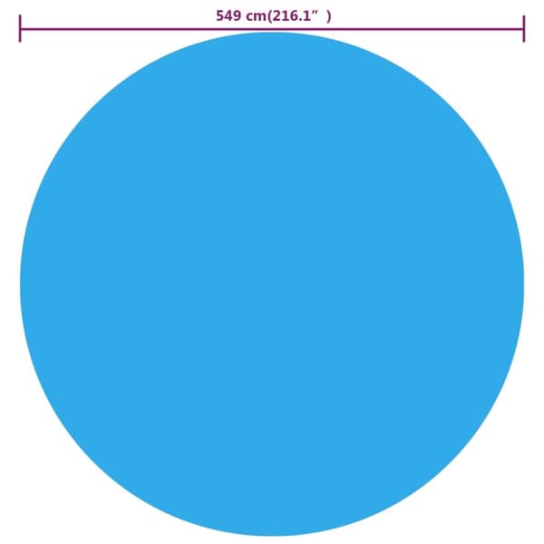 Uima-altaan suojapeitteet - Pyöreä Uima-altaan Suoja 549 cm PE Sininen