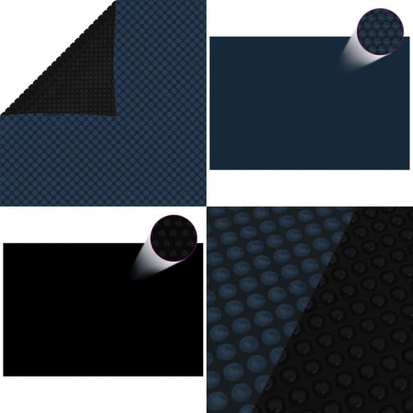 Värmeduk för pool PE 300x200 cm svart och blå - Poolöverdrag - Poolskydd - Home & Living