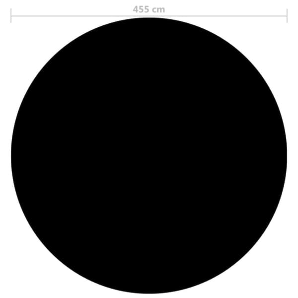 Uima-altaan suoja musta 455 cm PE