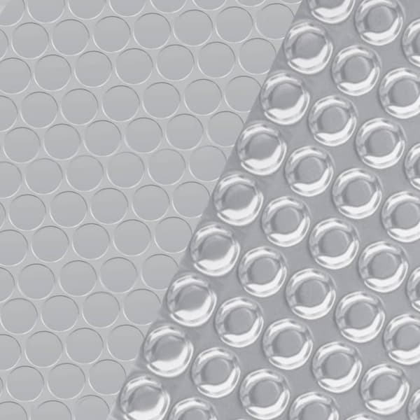 Rektangulärt poolskydd 800x500 cm PE silver