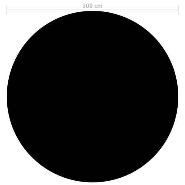 Uima-altaan suoja musta 300 cm PE