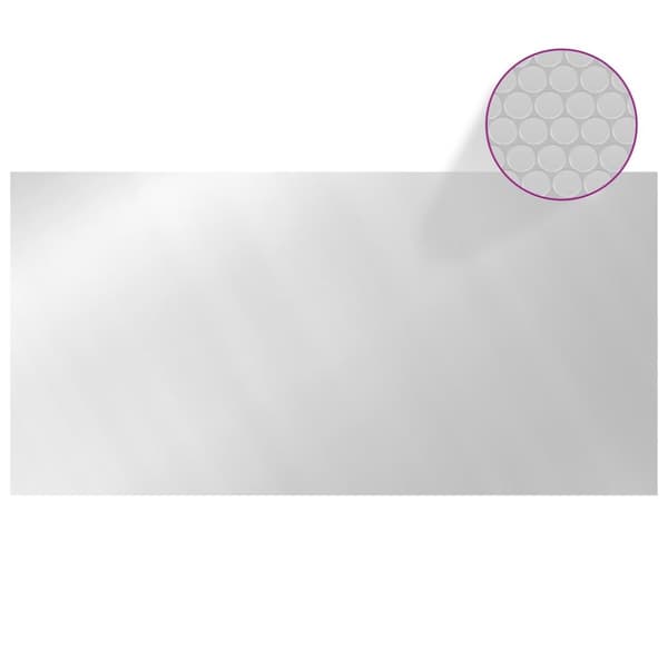 poolovertræk 400x200 cm PE sølvfarvet
