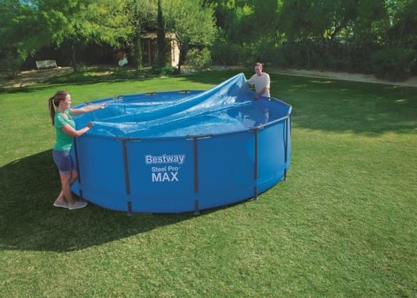 Solskydd - Bestway - Rund 4,17 m - Kompatibel med Steel Pro pooler - Effektivitet utan kompromisser