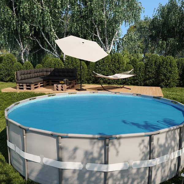 Oskar rund pool solskydd 457 cm 400 µ, Min poolvärme solskydd