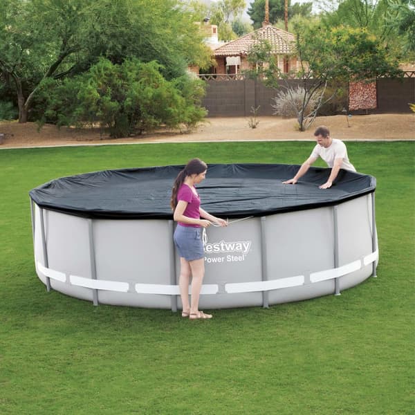 Bestway Poolskydd ``flowclear`` 427 Cm Svart 427 cm