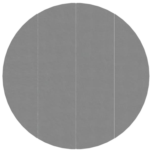 Bottenmatta ljusgrå Ø500 cm polyester geotextil
