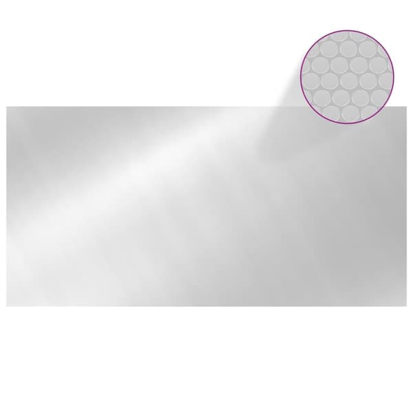 Poolskydd silver 975x488 cm PE