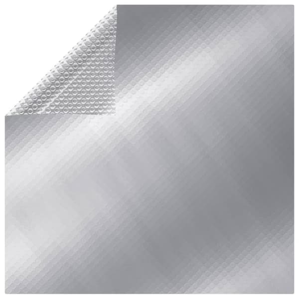 Rektangulärt poolskydd 800x500 cm PE silver