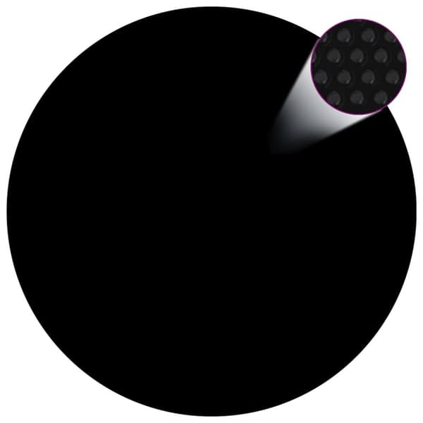 Poolskydd svart 488 cm PE