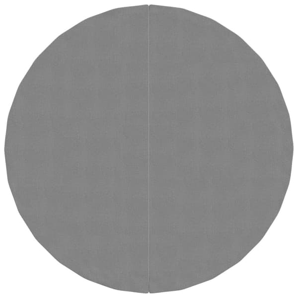 Markduk för pool ljusgrå Ø244 cm polyester geotextil