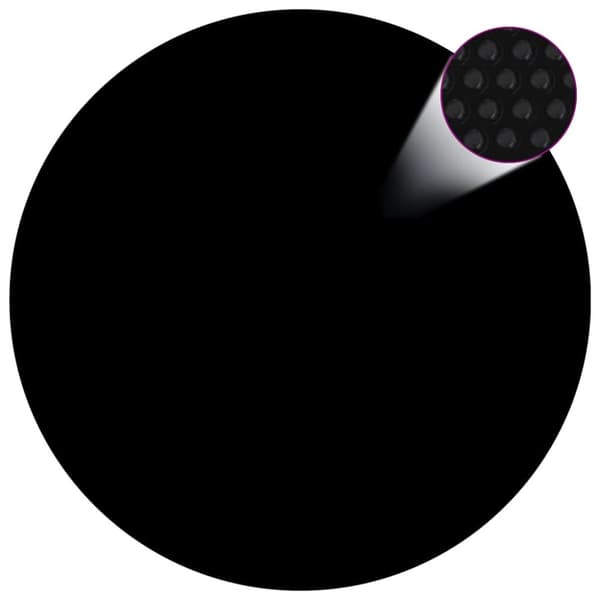 Poolskydd svart 381 cm PE