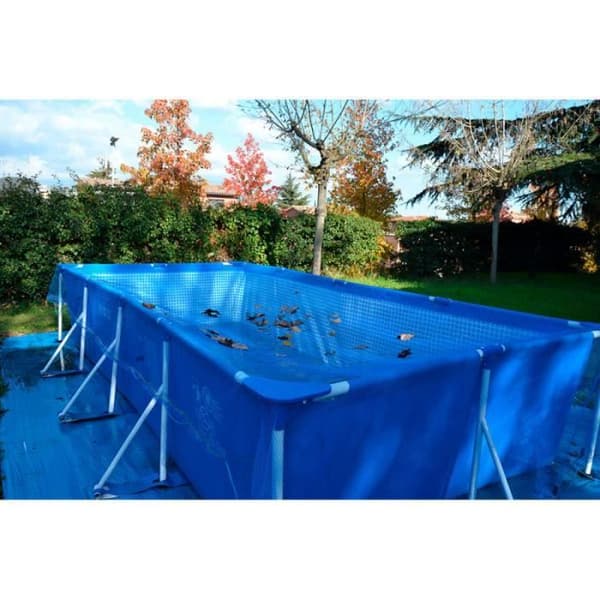 Poolskydd - Ej specificerat - 6x6m - Blå - Lätt att installera - Skydd mot smuts