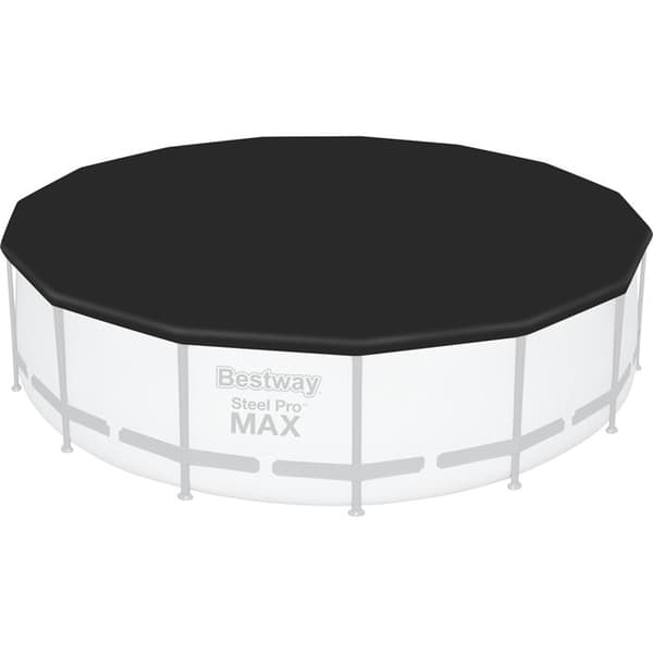 BESTWAY simbassängskydd - Flowclear - 457 cm - Blå - Polyeten - Fäst med snören