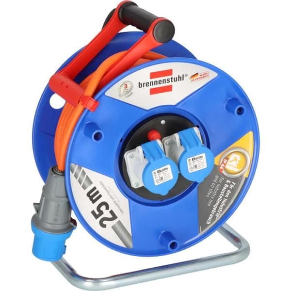 Kabelhaspel - Brennenstuhl - Garant CEE 2 - 25m - Oljetålig - IP44