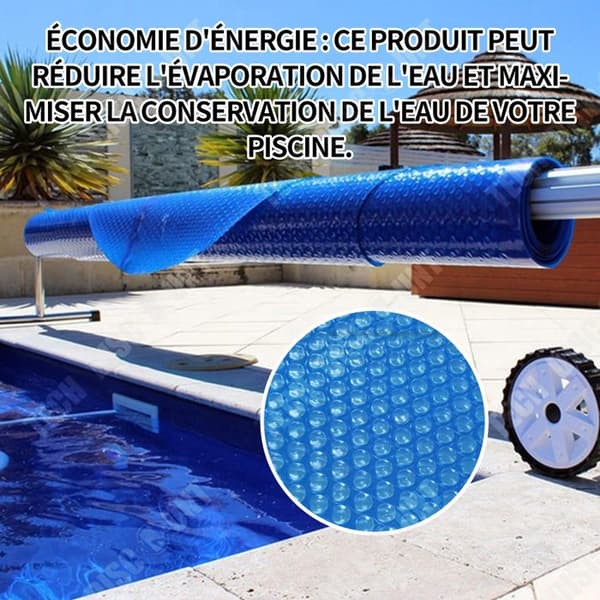 TD Bubble cover pool solskydd diameter 300 cm pool för dammtät värmeisolering energibesparing
