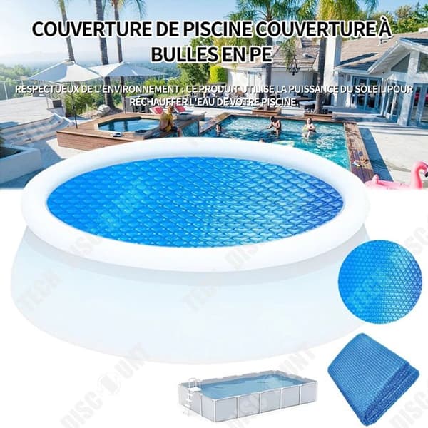 TD Bubble cover pool solskydd diameter 300 cm pool för dammtät värmeisolering energibesparing