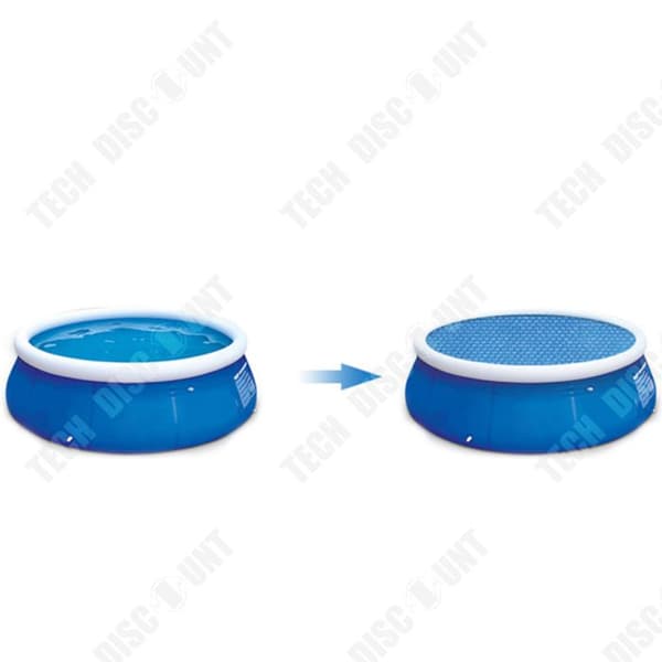 TD Bubble cover pool solskydd diameter 300 cm pool för dammtät värmeisolering energibesparing