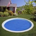 Miniatyrbild 2 av 2: Bubbelduk för sommaren 400µ för ovala nedgrävda pooler i polyeten - blå - Ø 300 cm
