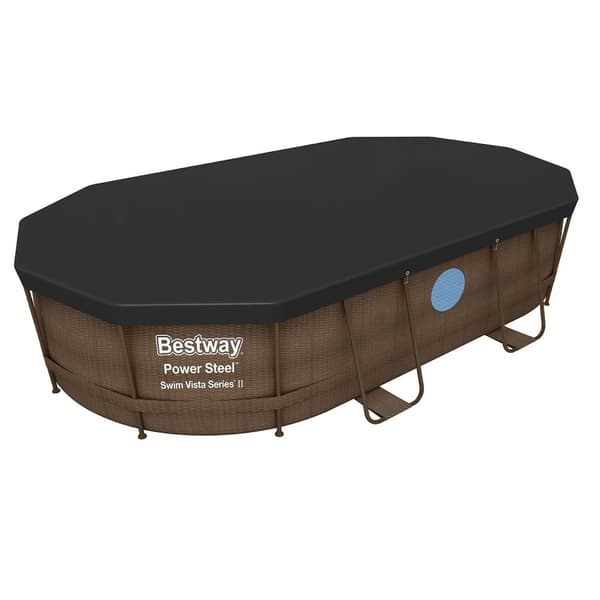 Överdrag till pool med oval ram 427 x 250 x 100 cm Bestway 58425
