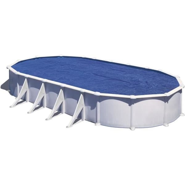 GRE - Bubbelskydd sommar för fristående pool 6,10 x 3,75 m - Tjocklek 0,18 mm