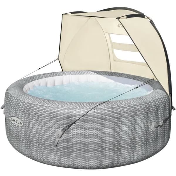 Lay-Z-Spa uppblåsbar spa-markis - BESTWAY - UV-skydd - Nätfönster - Stabilisering