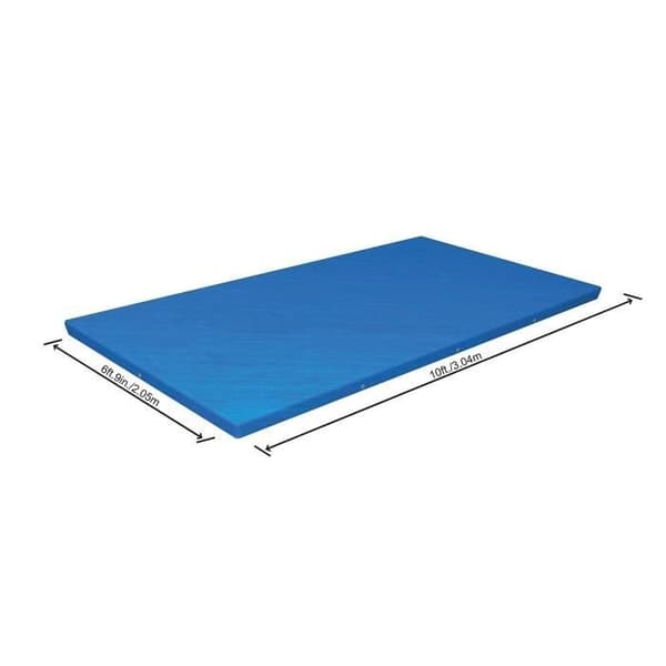 4-säsongsskydd för pool med rektangulär ram - Bestway Flowclear - 300x201cm - Blå
