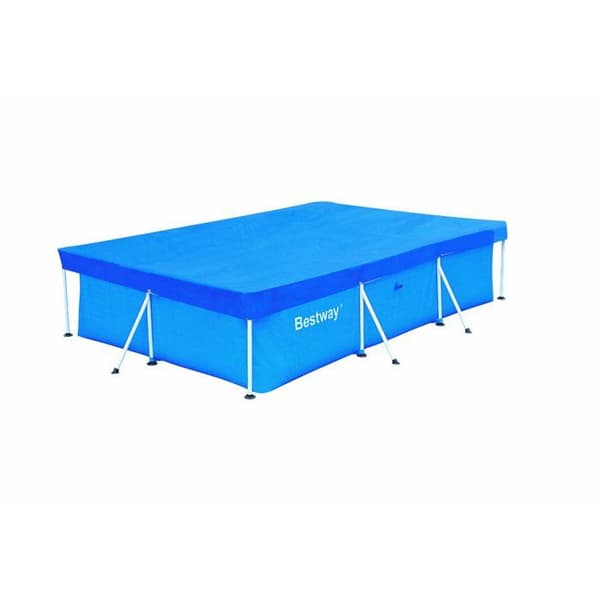 4-säsongsskydd för pool med rektangulär ram - Bestway Flowclear - 300x201cm - Blå