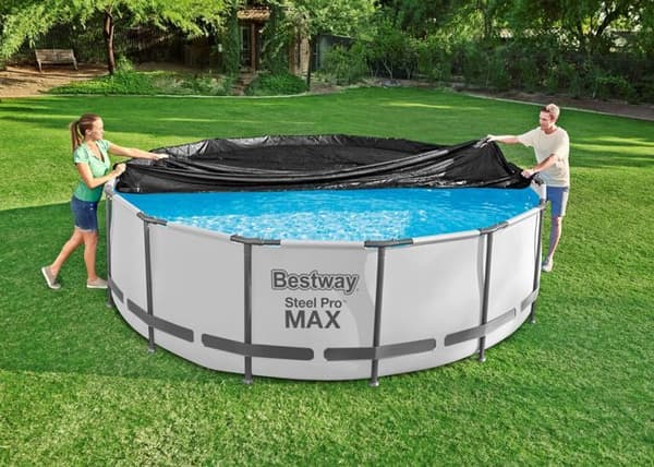 Pool tarp - Bestway - Round - 4,57 m - 4,70 m - Anti-skräp och alger