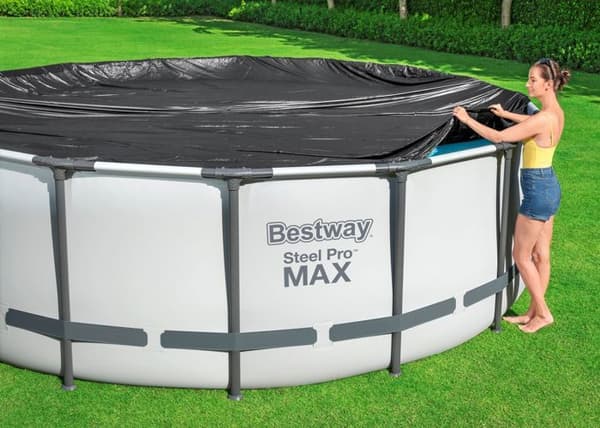 Pool tarp - Bestway - Round - 4,57 m - 4,70 m - Anti-skräp och alger
