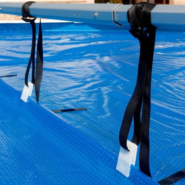 Täckrulle för GRE ovanjordspooler - 1,25m till 6,15m - Permanent system - Blue Metal