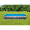 Miniatyrbild 2 av 3: Bubbelskydd för INTEX rektangulär rörformad pool - 7,16m x 3,46m - Blå