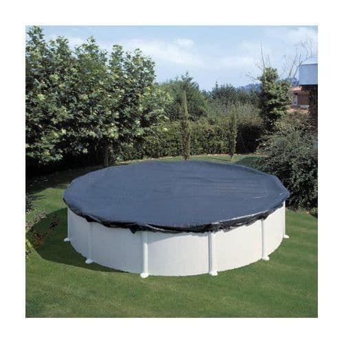 Steinbach Sommaröverdrag för rund utomhuspool Ø 460 cm, blå, 460 x 460 x 0,1 cm, - 036220
