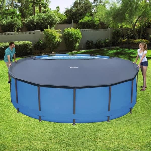 Runt poolskydd 457cm - Skydd mot löv och insekter - BESTWAY