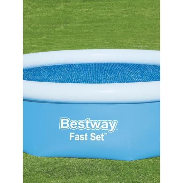 Solskydd - BESTWAY - Rund 2.89m - Kompatibel med 3.05m pooler - Optimal effektivitet - Syntetisk