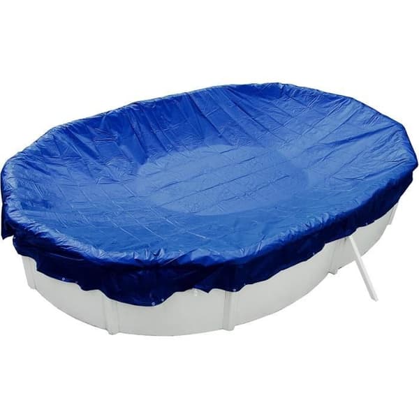 Pool cover - Steinbach - 036255 - Oval - 730x370cm - Blue - Reinforced polyethylene