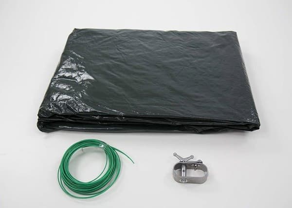 Bache - täckning - rullgardin - Steinbach - 36350 - Vintertäckning för Oval Bassäng 730 x 370 x 0.1 cm Grön