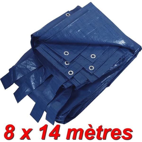 Presenningsskydd - Märke - 8x14m - Rektangulär - Grön - 140 gr/m² - Centralt dräneringsnät