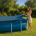 Miniatyrbillede 6 af 6: Poolöverdrag / Poolskydd - 260x160 cm - Skydd till pool