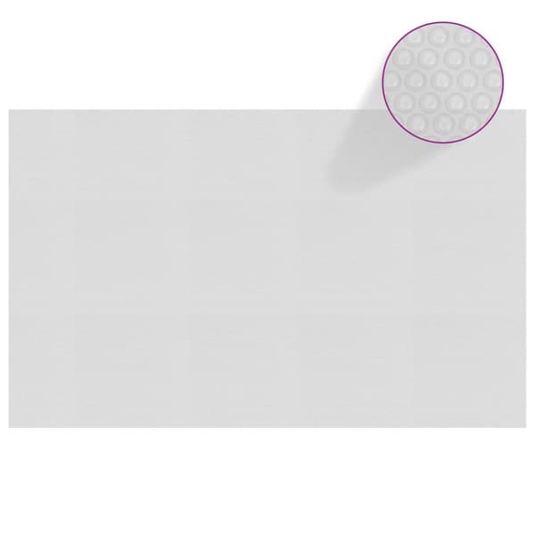 Värmeduk för pool PE 260x160 cm grå